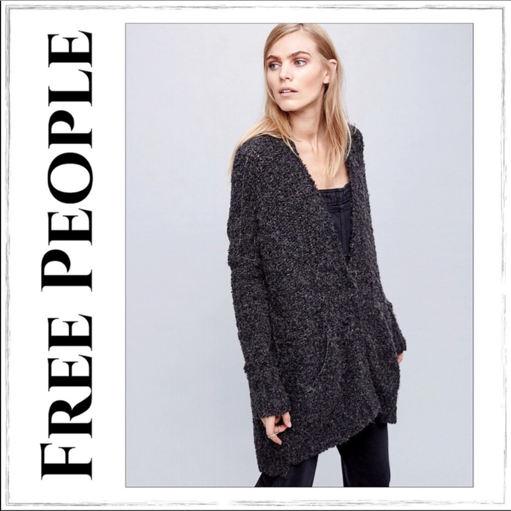 Free People Oversized Alpaca Blend Cardigan, Medium